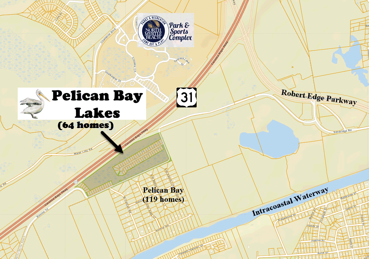 Pelican Bay Lakes new home community in North Myrtle Beach